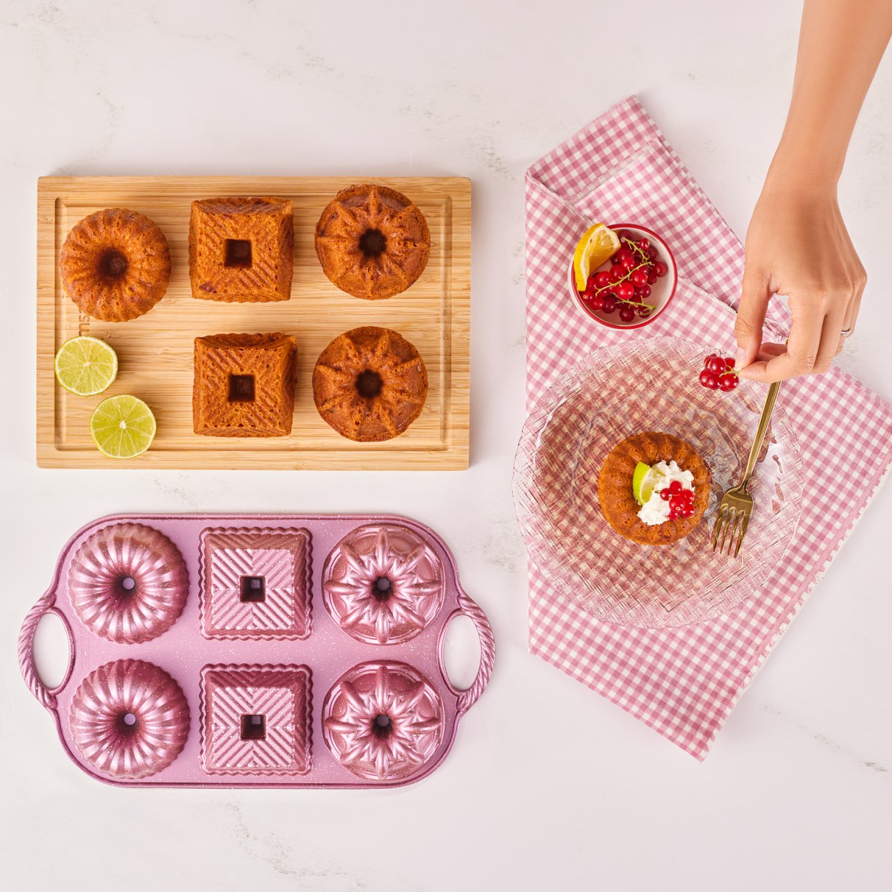 Emsan Griss One&Six Pink Kek Kalıbı