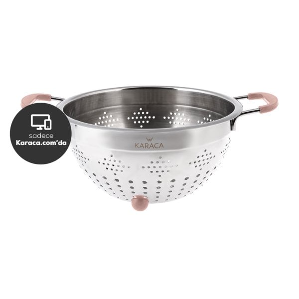 Karaca Liva Paslanmaz Çelik Rose Gold Süzgeç 24 cm