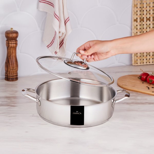 Karaca Bianca Çelik Karnıyarık Tencere 28 cm