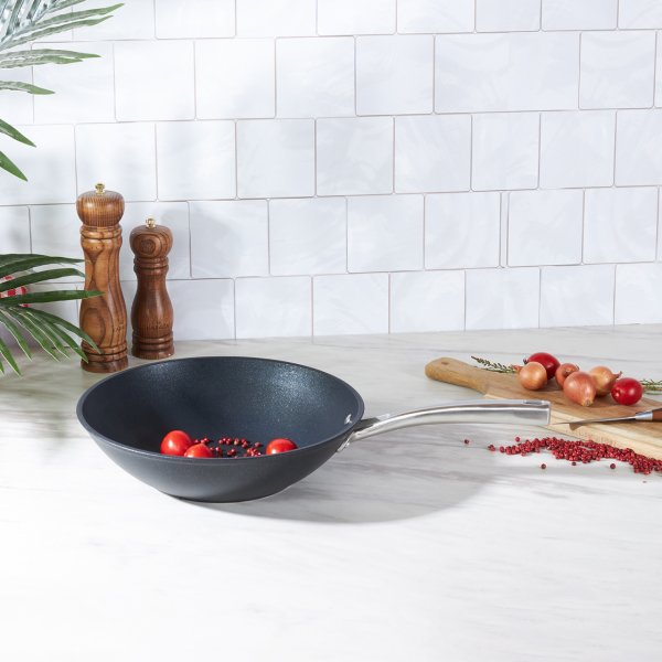 Karaca Bio Diamond Pro İndüksiyon Tabanlı Wok Tava 28 cm 2,8 Lt