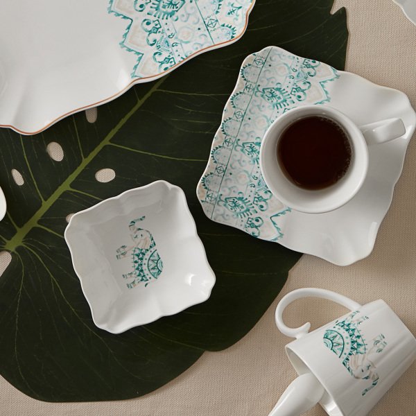 Karaca Marodisa Blue 32 Parça 6 Kişilik Porselen Kahvaltı/Servis Takımı