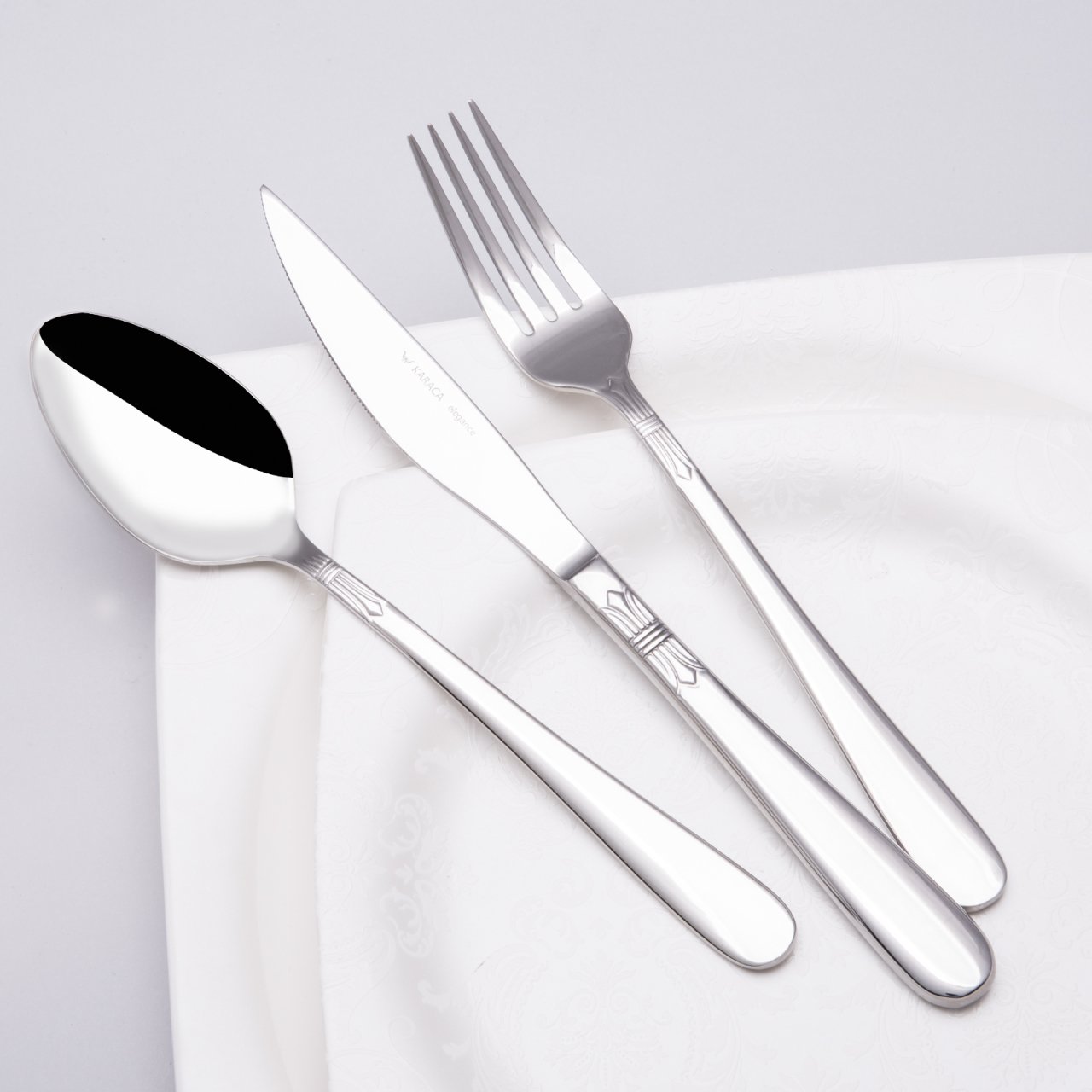 Karaca Çatal Kaşık Bıçak Merıda 84 Parça Elegance Kutulu