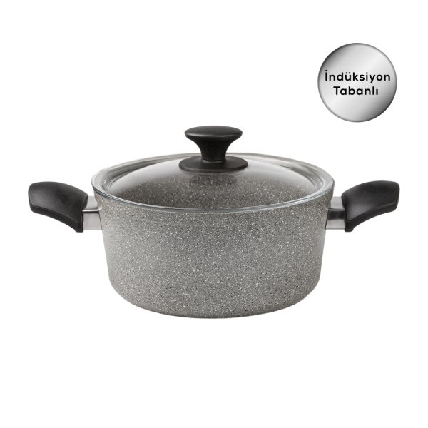 Karaca Biogranit Grey New 7 Parça Tencere Seti