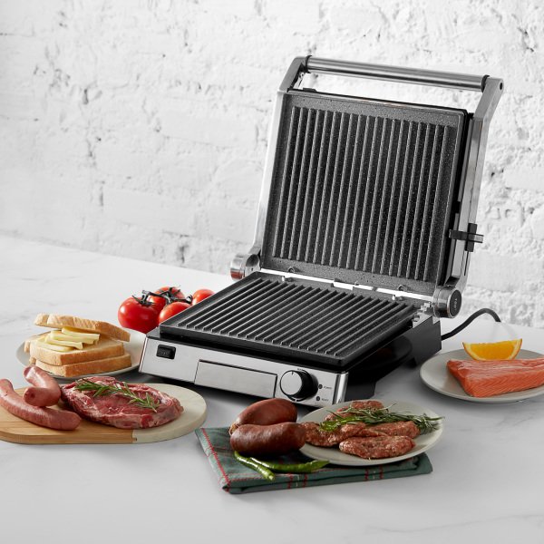 Karaca Biogranit Izgara ve Tost Makinesi Inox 2000W
