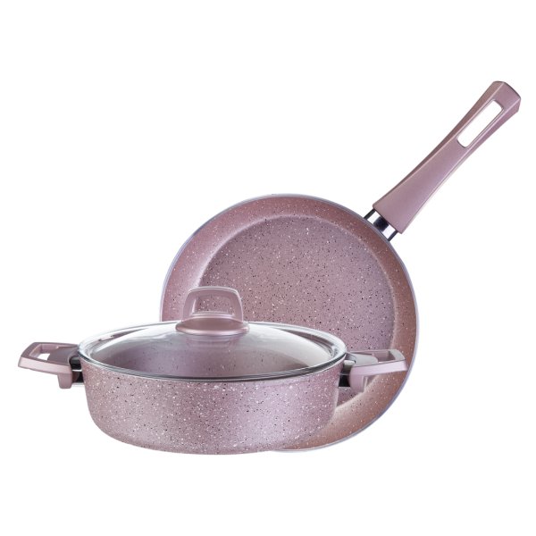 Karaca Biogranit Rosegold  Tencere ve Tava Seti