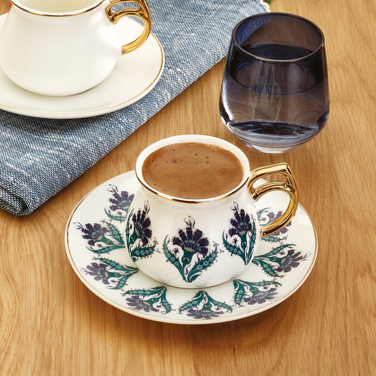 Emsan Karanfil 6 Kişilik Kahve Fincanı Takımı 80 ml