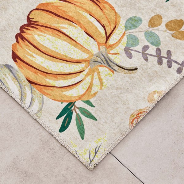 Kaşmir Halı Dekoratif Art Mutfak Pumpkin 80x300 cm