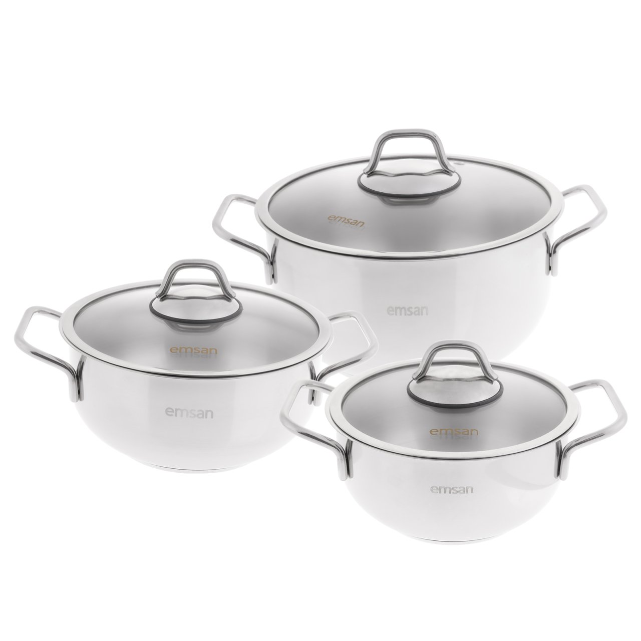 Emsan Kilyos 6 Parça Çelik Midi Tencere Seti