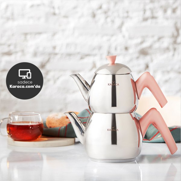 Karaca Merkür Mini Small Rose Çaydanlık Takımı