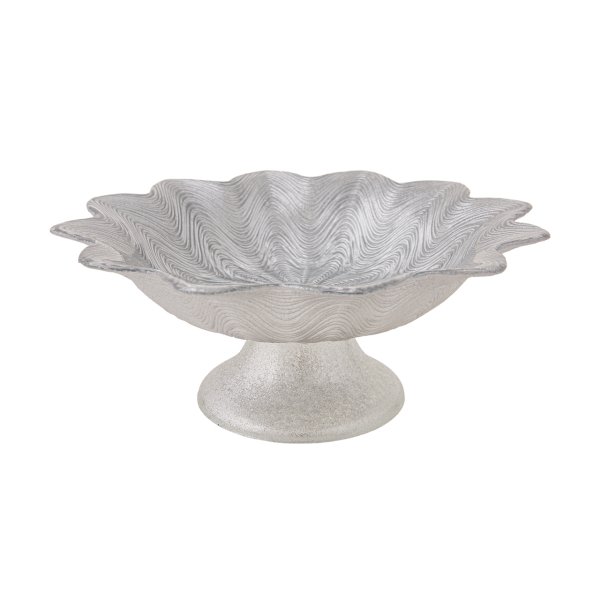 Karaca Mimoza Ayaklı Lokumluk Gümüş 22cm