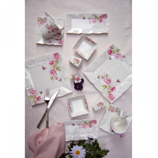 Emsan Marbella 32 Parça 6 Kişilik Porselen Kahvaltı/Servis Takımı