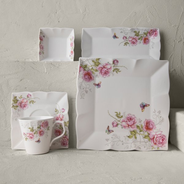 Emsan Marbella 32 Parça 6 Kişilik Porselen Kahvaltı/Servis Takımı