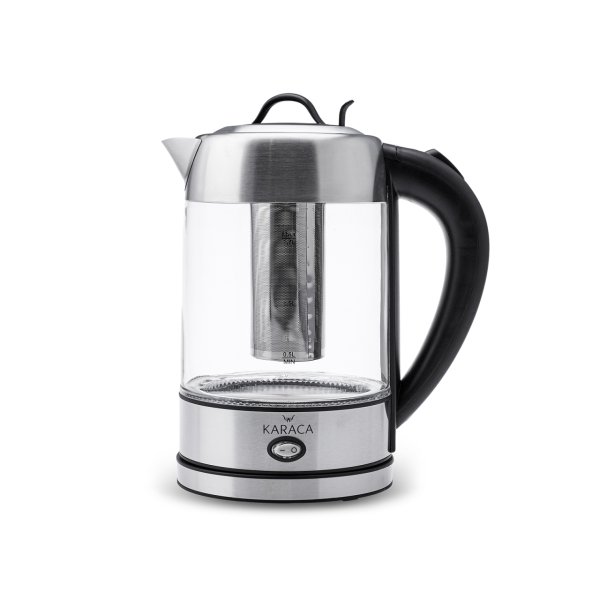 Karaca Led Işıklı Kettle Cam Bitki Çayı Makinesi İnox 2202