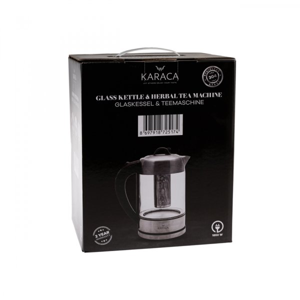 Karaca Led Işıklı Kettle Cam Bitki Çayı Makinesi İnox 2202