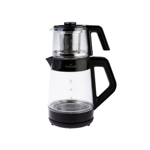 Karaca Black Cam Led Işıklı Çay Makinesi