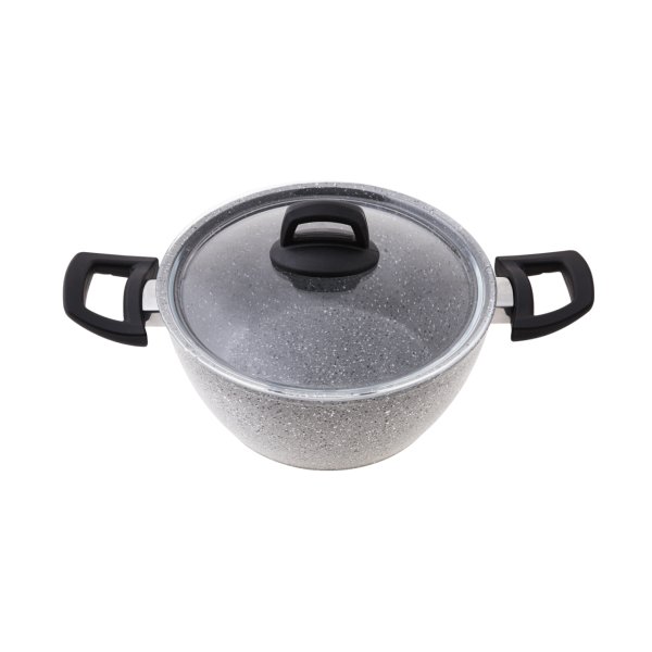 Emsan One And All Lav Grey 13 Parça Granit Tencere ve Emaye Saklama Kabı Seti