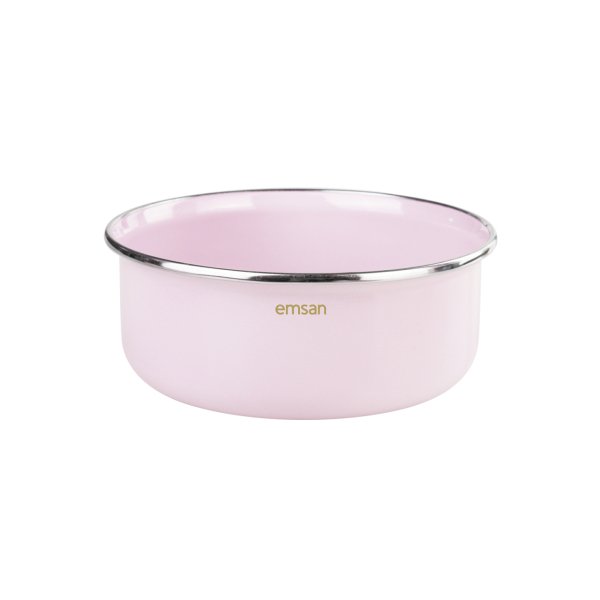 Emsan Pastel Emaye 3lü Saklama Kabı Pembe