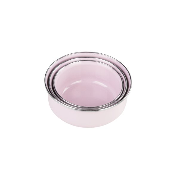 Emsan Pastel Emaye 3lü Saklama Kabı Pembe