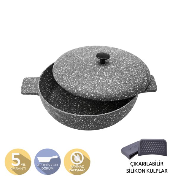 Emsan Perge Döküm Pilav Tencere 24 cm