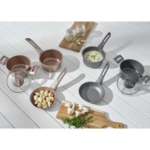 Emsan Pinky Pembe 4 Parça Mini Granit Tencere Seti