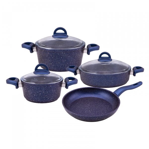 Emsan Premium Granit 7 Parça Tencere Seti Blue Pearl