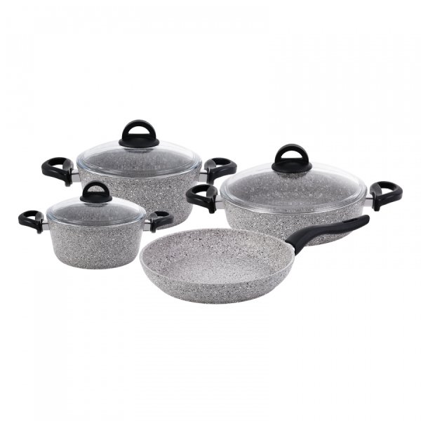 Emsan Premium Granit 7 Parça Tencere Seti Grey