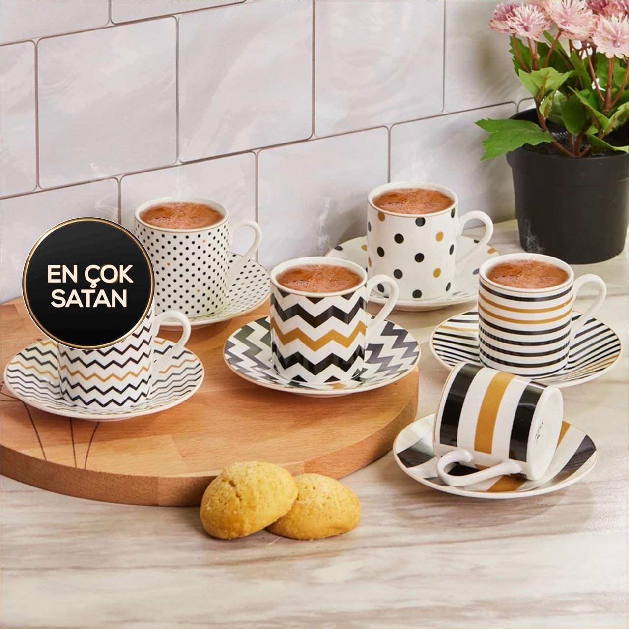 Karaca Nossa 6 Kişilik Kahve Fincanı Takımı 80 ml