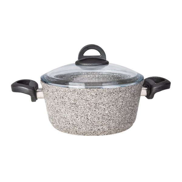 Karaca Dark Silver Bio Granit Tencere 24 cm