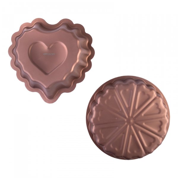 Emsan 2\'li Sweetheart 26 cm Rose Gold Kek Kalıbı Seti