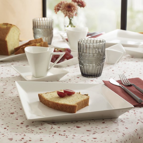 Karaca Origami 26 Parça 6 Kişilik Kare Porselen Kahvaltı/Servis Takımı