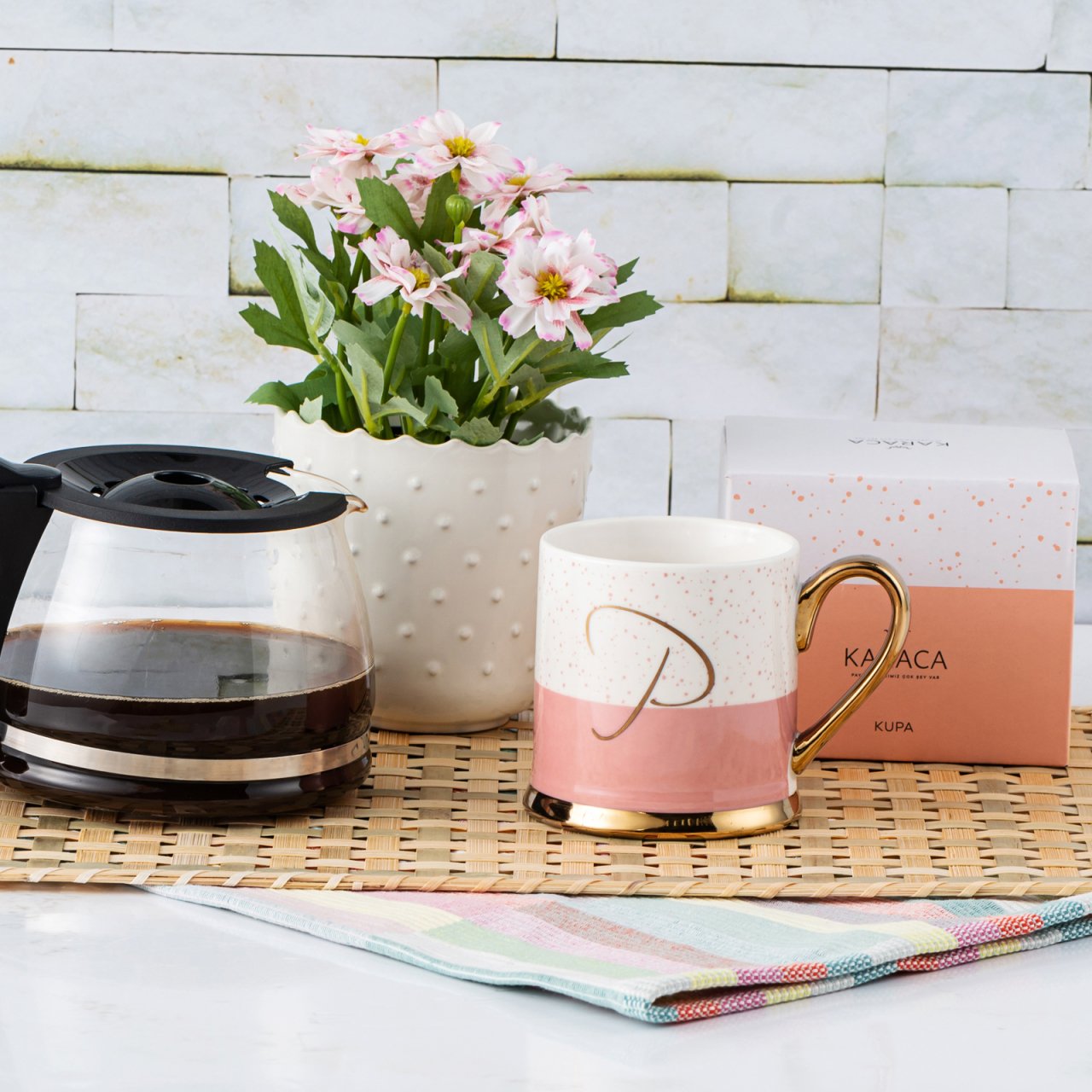 Karaca P Harfli Mug Kupa