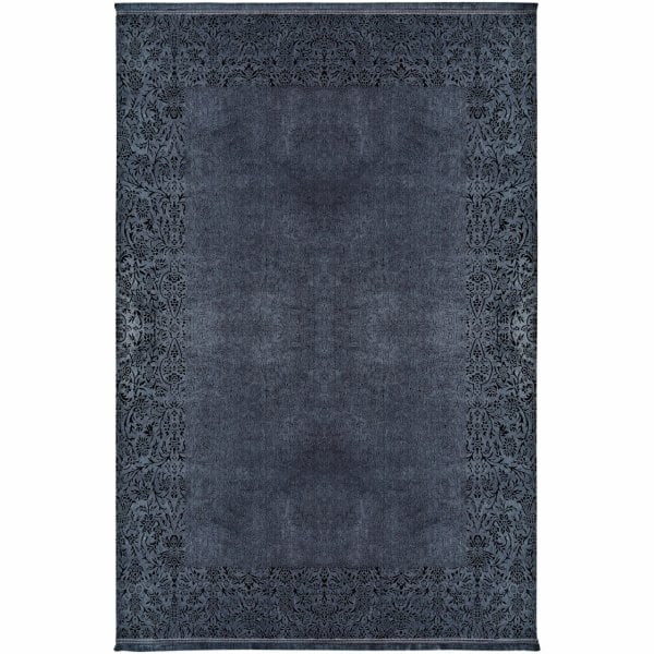 Kaşmir Halı Viskon Premium Damask Antrasit 200x290cm Halı