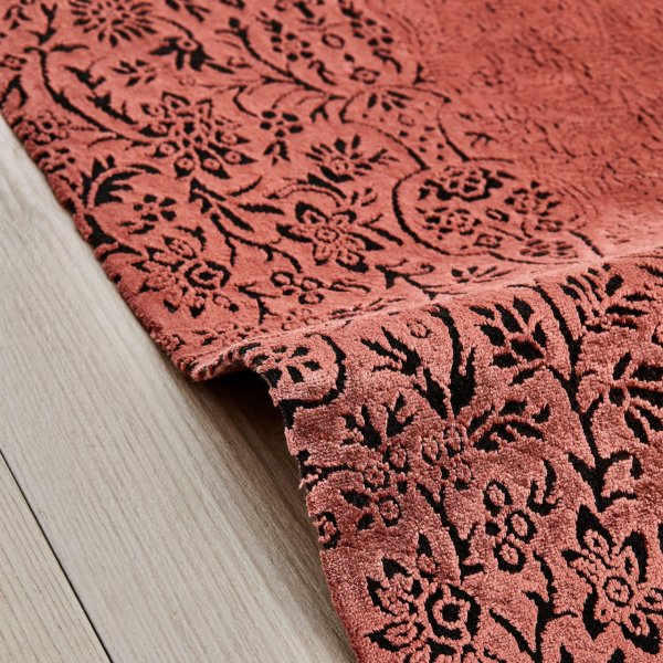 Kaşmir Halı Viskon Premium Damask Somon 200x290cm Halı