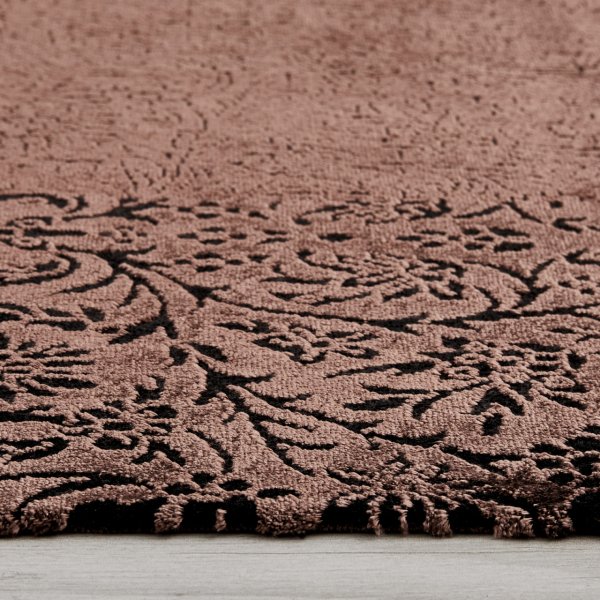 Kaşmir Halı Viskon Premium Damask Somon 200x290cm Halı