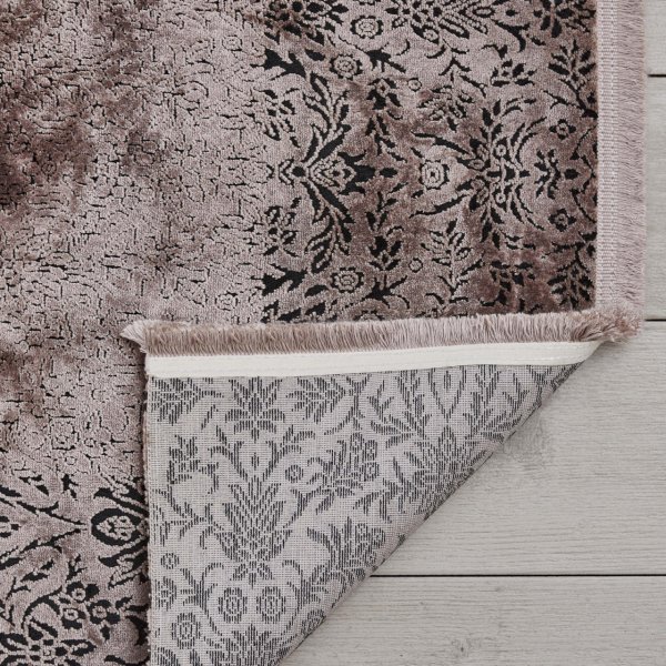Kaşmir Halı Viskon Premium Damask Vizon 80x150 cm