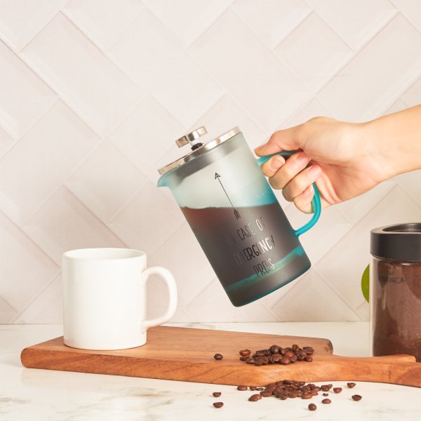 Karaca Emergency Frenchpress Mavi 600 ml