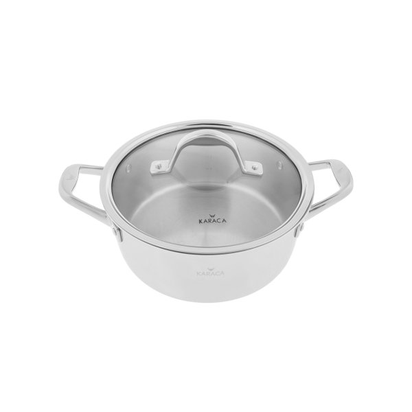 Karaca Power Steel 3 Ply 24 Cm Çelik Tencere 4,6 Lt