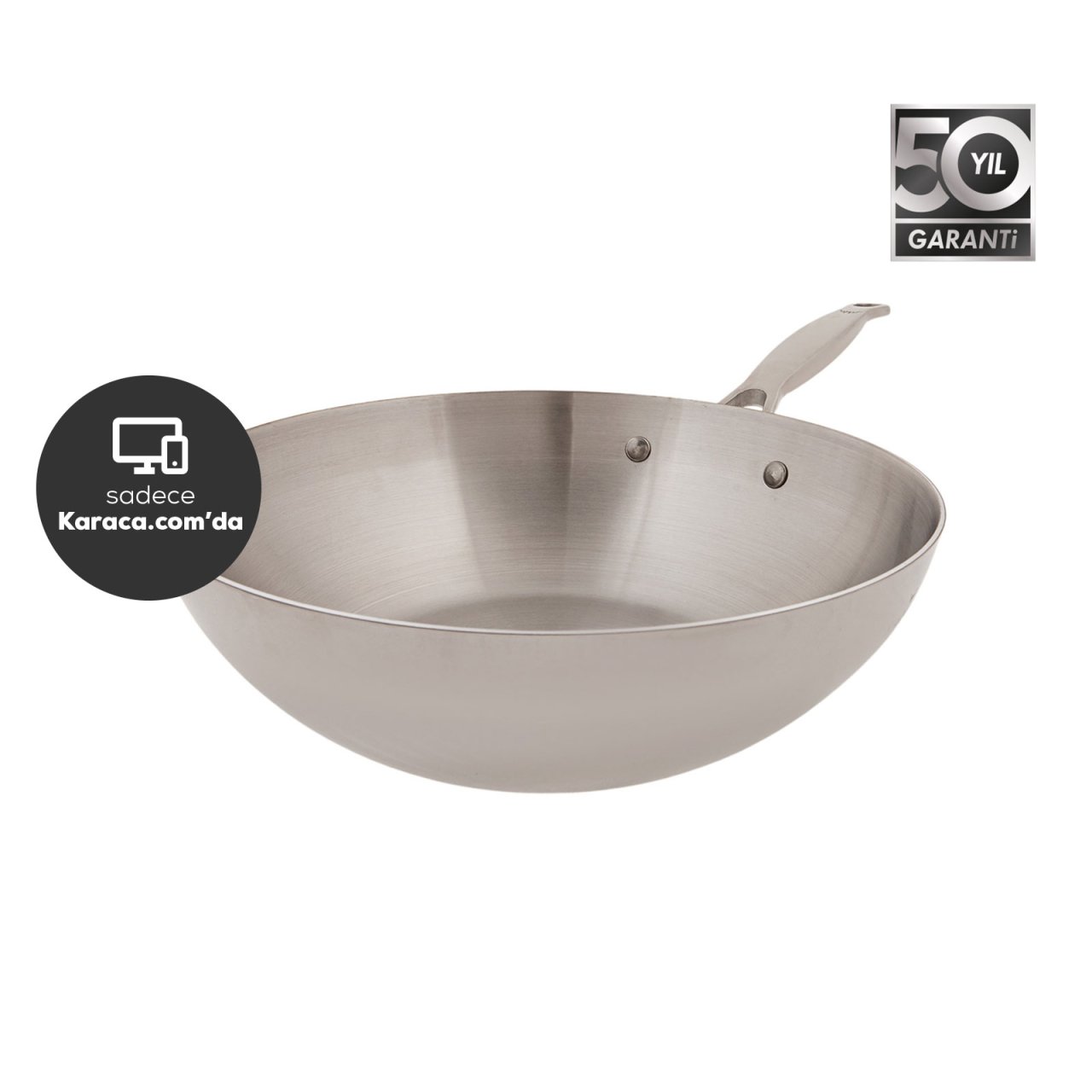 Karaca Power Steel 3 Ply 28 Cm Wok 2,8 Lt