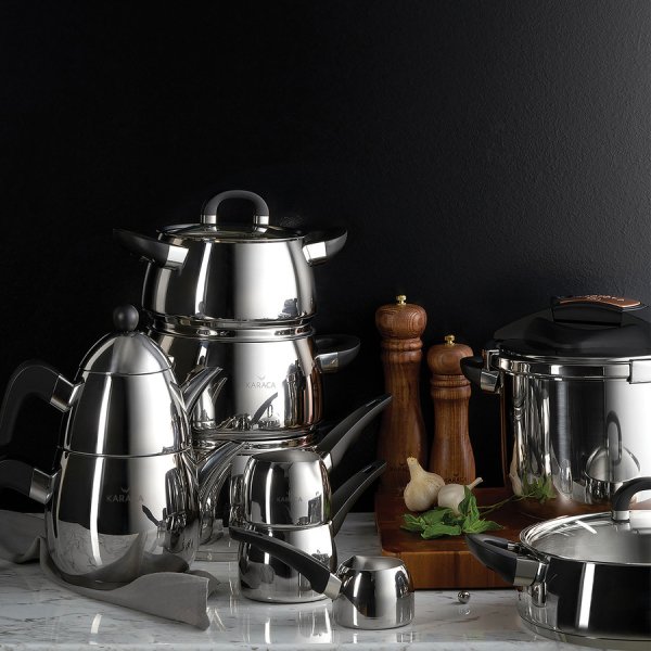 Karaca Tokyo Mini PowerSteel Pro 316 Çelik Çaydanlık Takımı