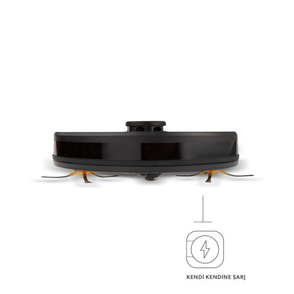Homend Alex Laser 1282H Moplu ve Haritalamalı Akıllı Robot Süpürge Siyah