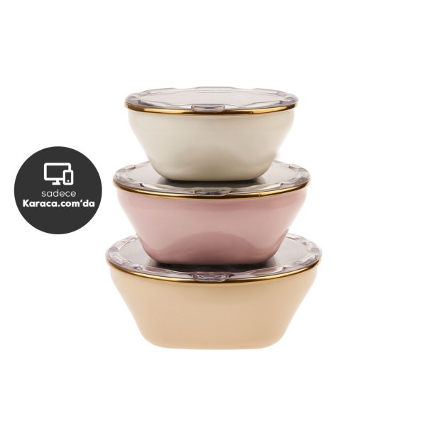Karaca Fancy Light 3lü Saklama Kabı