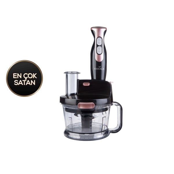 Karaca Pro-Multimax 1001 Black Rose Robot Blender Set