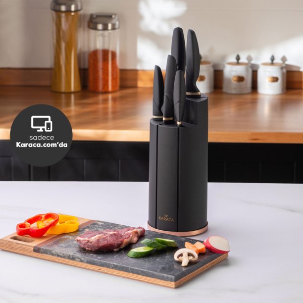 Karaca Proofcut 6 Parça Siyah Bıçak Seti