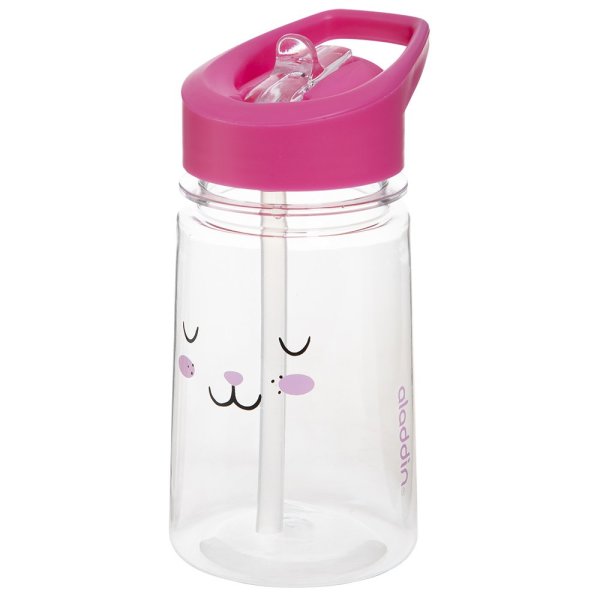 Aladdin Zoo Flip Pembe Beyaz Su Şişesi 0,43 Lt