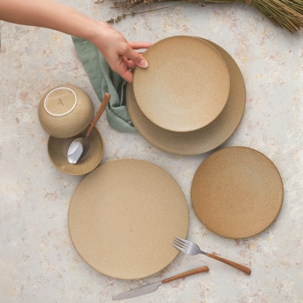 Karaca Reactive Light 18 Parça 6 Kişilik  Porselen Yemek Takımı