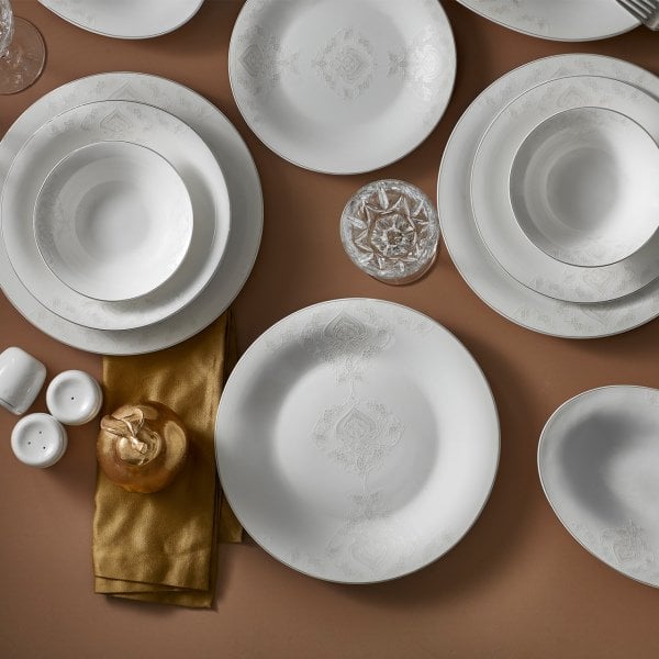 Karaca Fine Pearl Bella 58 Parça 12 Kişilik İnci Yemek Takımı