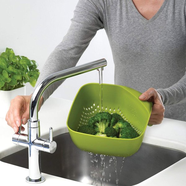Joseph Joseph 40092 Square Colander - Beyaz Süzgeç