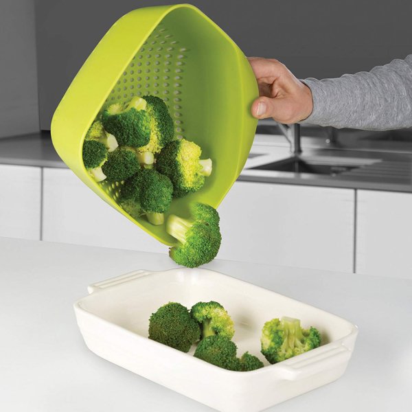 Joseph Joseph 40092 Square Colander - Beyaz Süzgeç