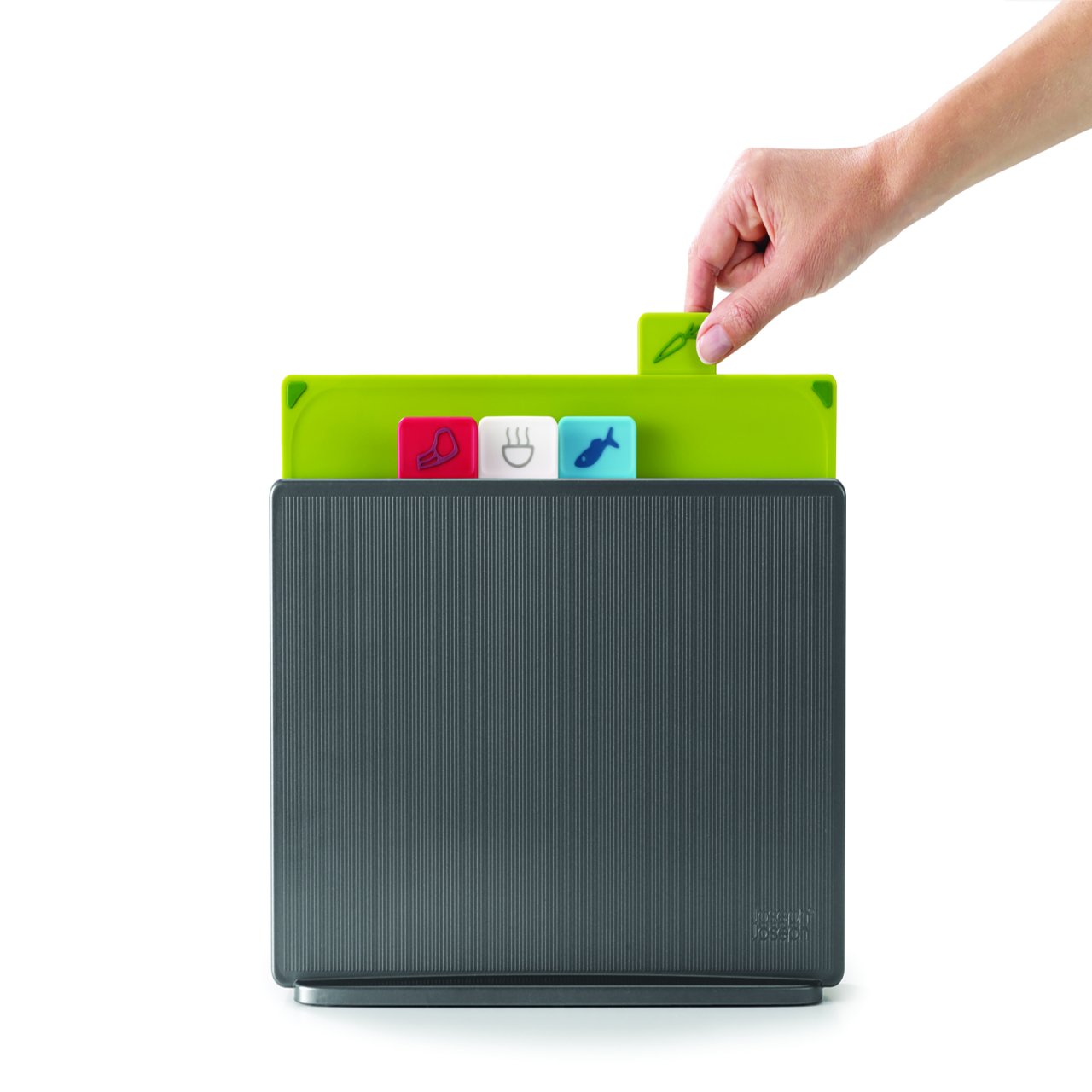 Joseph Joseph 60131 Index Plastik Kesme Tahtası Seti Gümüş