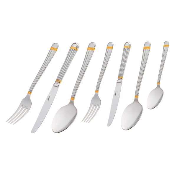Jumbo 4200 84 Parça 12 Kişilik Çatal Kaşık Bıçak Seti Altın